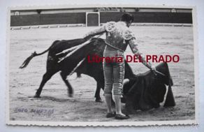 Tauromaquia: MIGUEL BÁEZ EL LITRI - FOTOGRAFÍA ORIGINAL VALENCIA 1949 FOTO FINEZAS - TOROS GANDÍA
